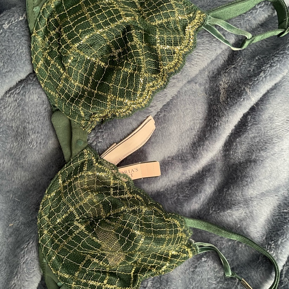 Women’s never used brand new Victoria secret green see through bra